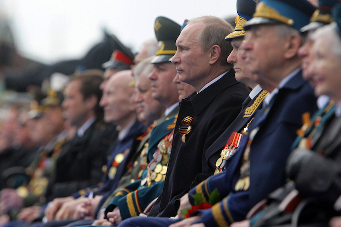 Vladimir Putin during a Victory Day parade in 2011