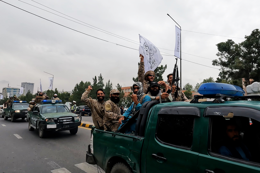 The Taliban celebrating in Kabul in September 2022
