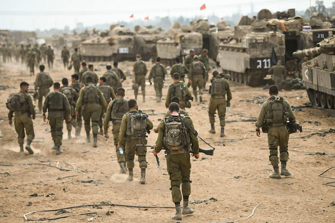 Israeli troops in Gaza