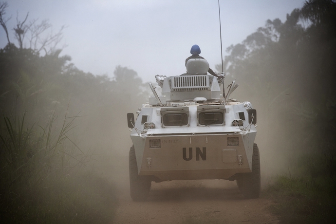 UN peacekeepers stationed in the DRC in 2014