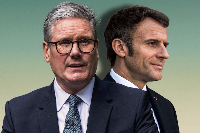 British Prime Minister Keir Starmer and French President Emmanuel Macron