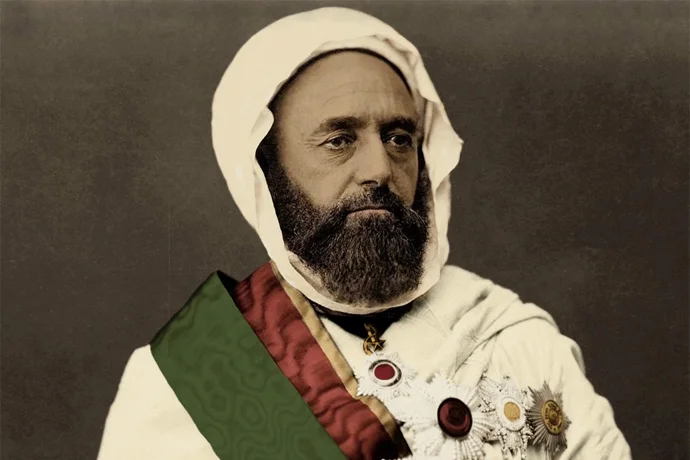 Emir Abdelkader photographed in 1865