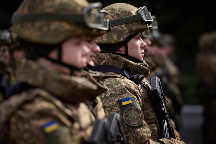 Ukrainian National Guard troops