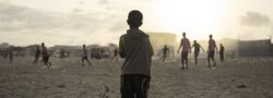 Somali children playing soccer in Mogadishu
