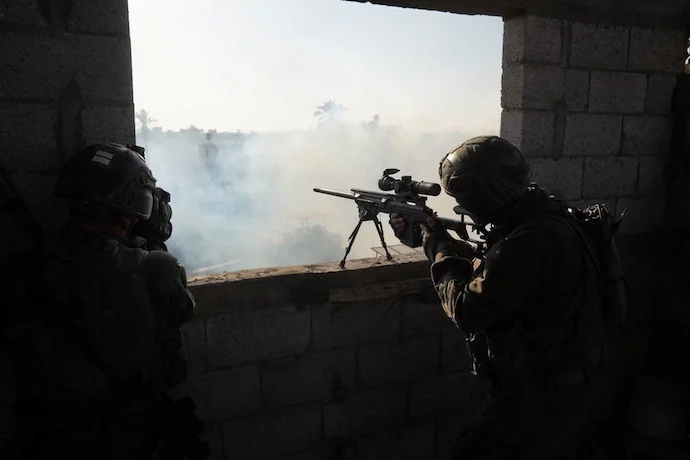 Israeli snipers in Gaza