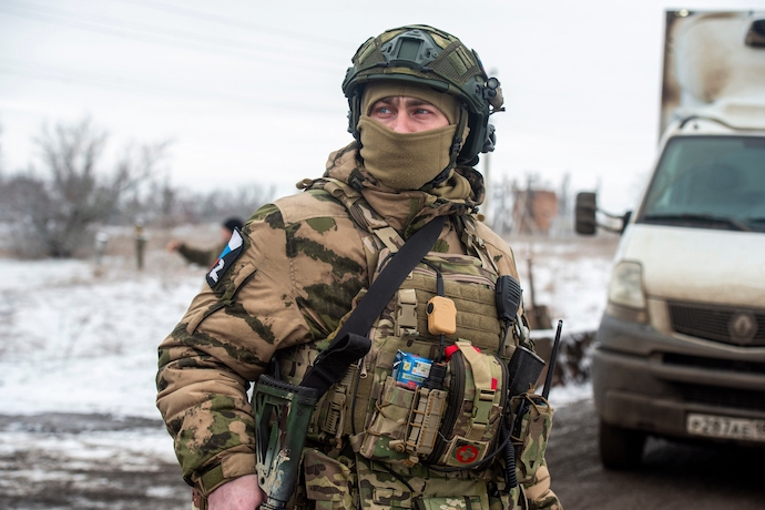 Russian soldier in eastern Ukraine
