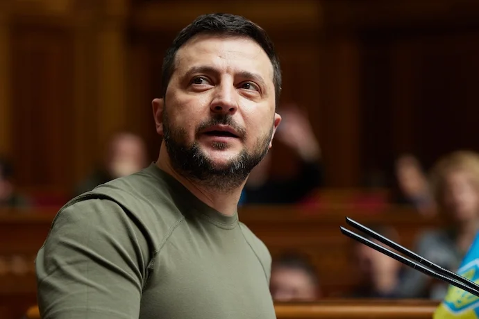 Ukrainian President Volodymyr Zelensky