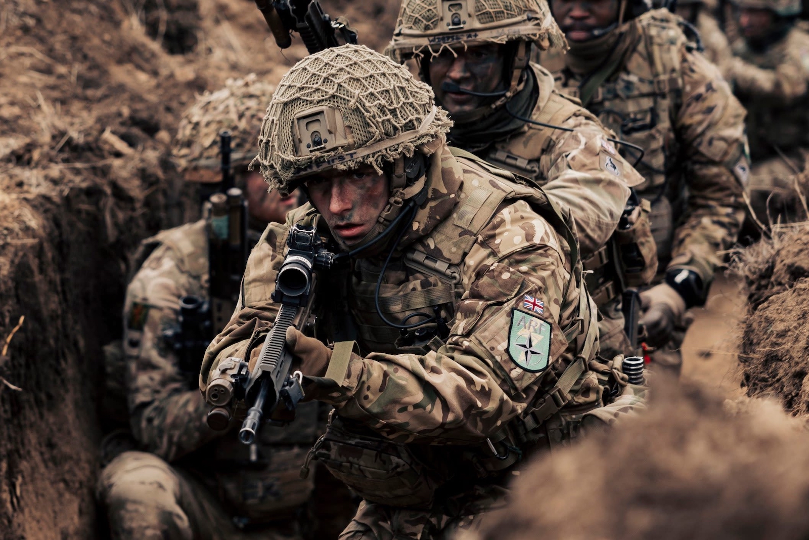 UK soldiers training