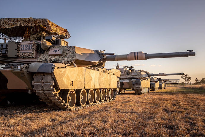 Australian M1A1 Abrams tanks