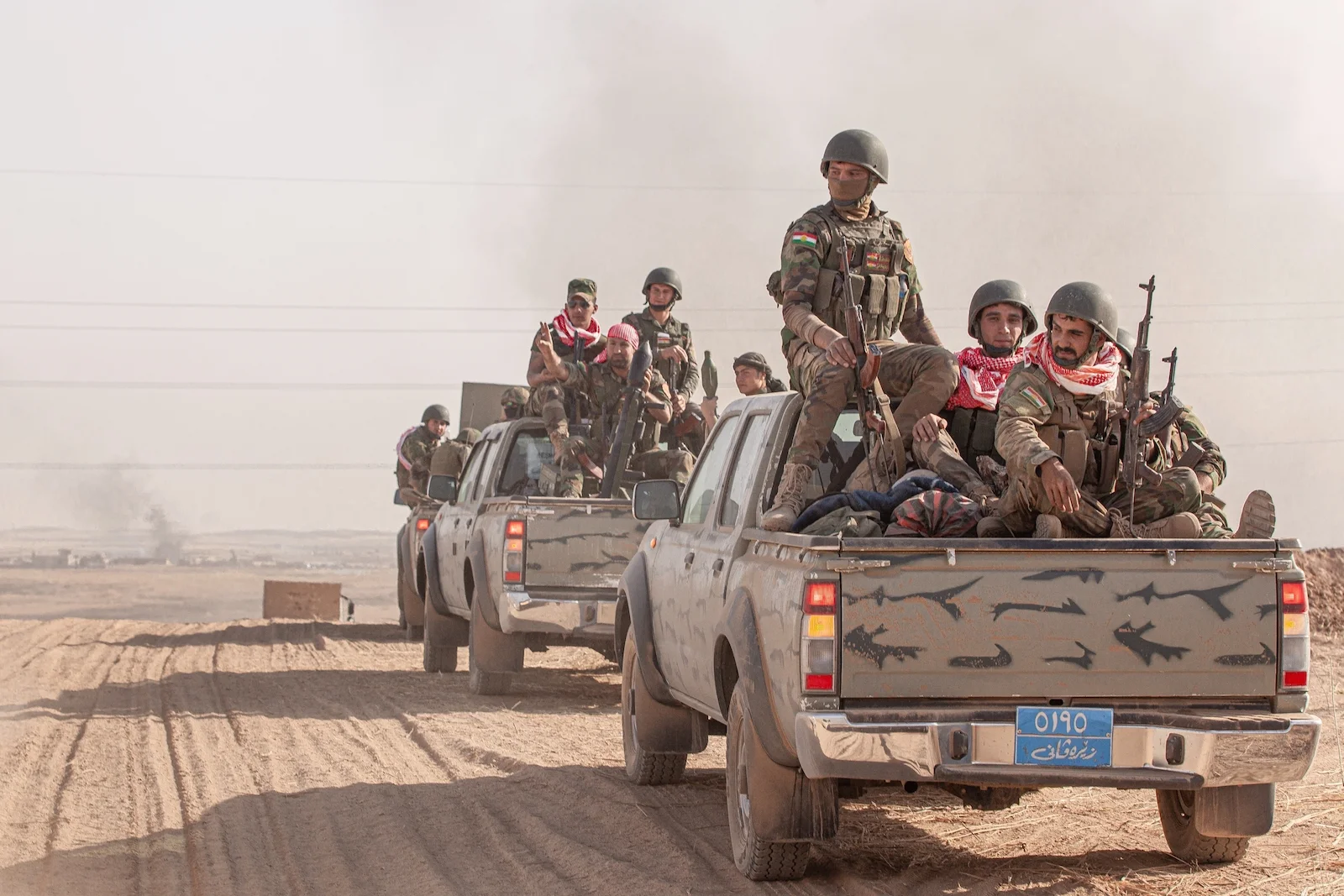 Kurdish fighters in northern Iraq