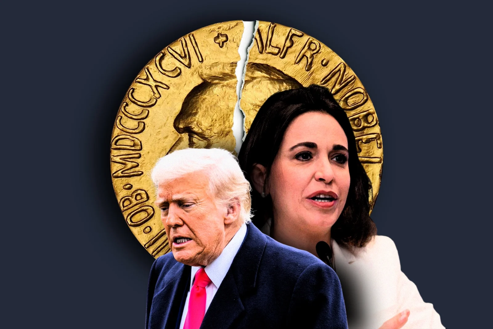 María Corina Machado and Donald Trump