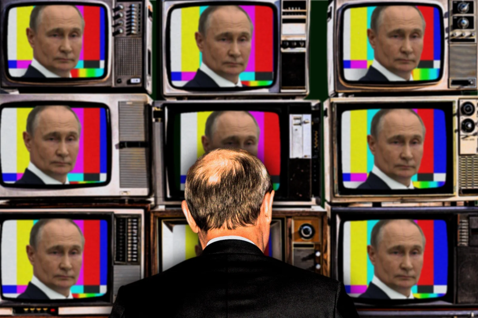 Vladimir Putin on television
