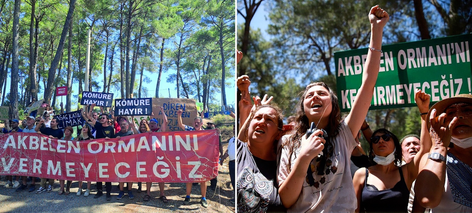 Turkish protests against mining