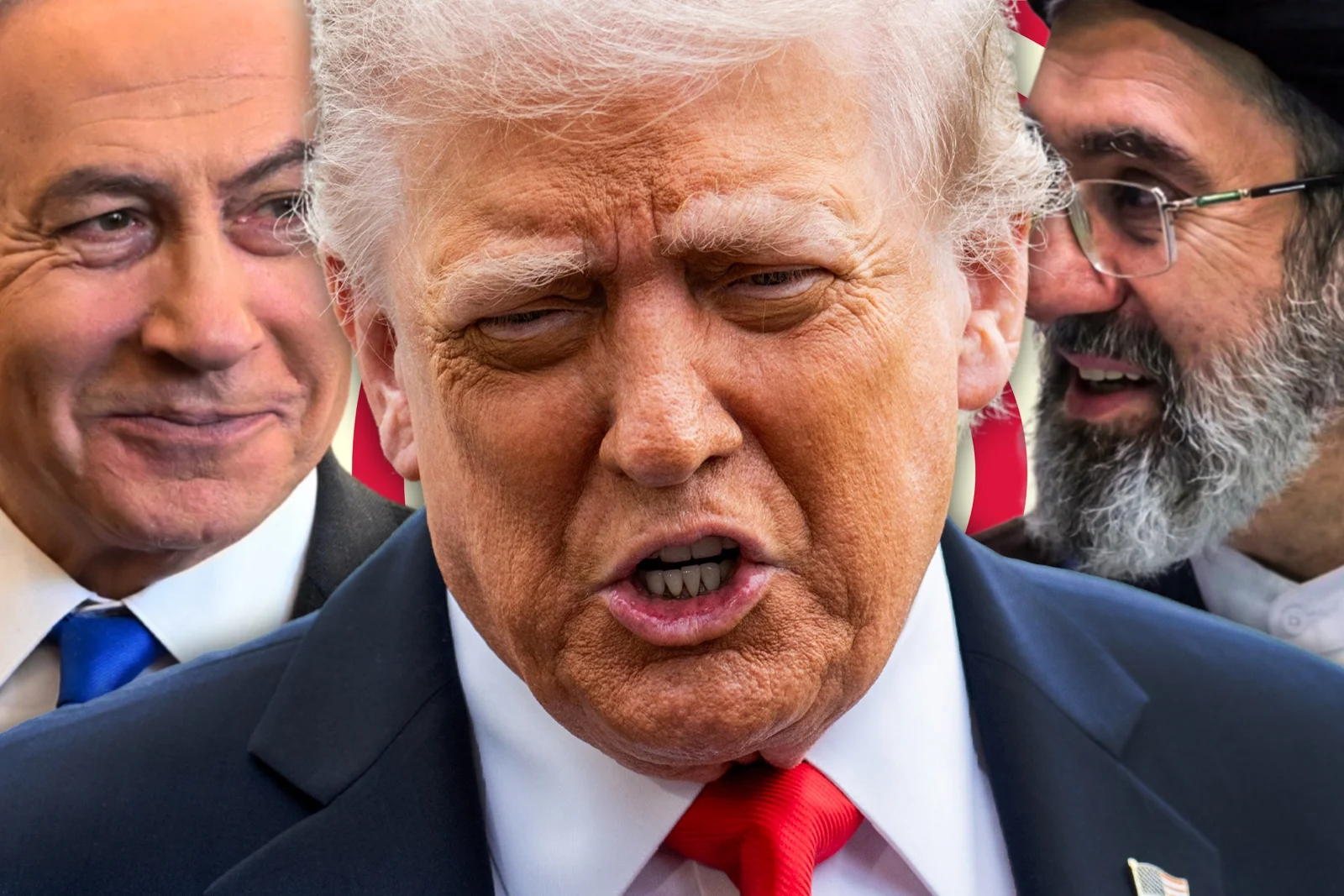 Mojtaba Khamenei, Donald Trump and Benjamin Netanyahu