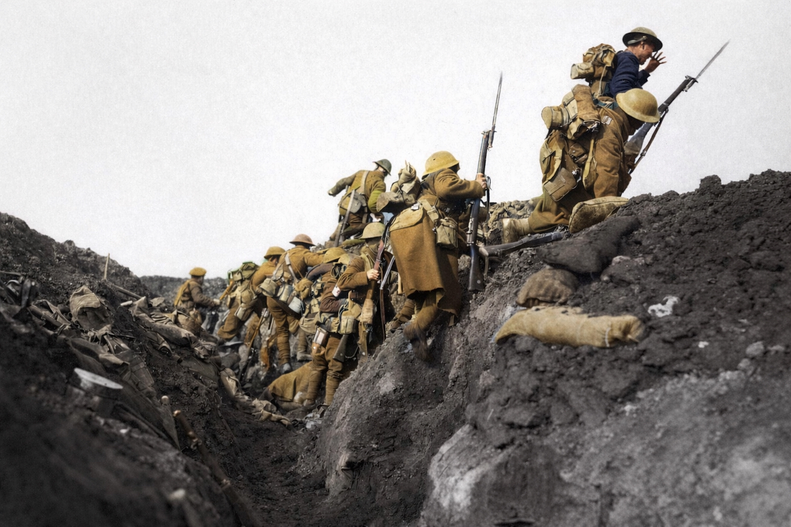 Canadian soldiers during the First World War