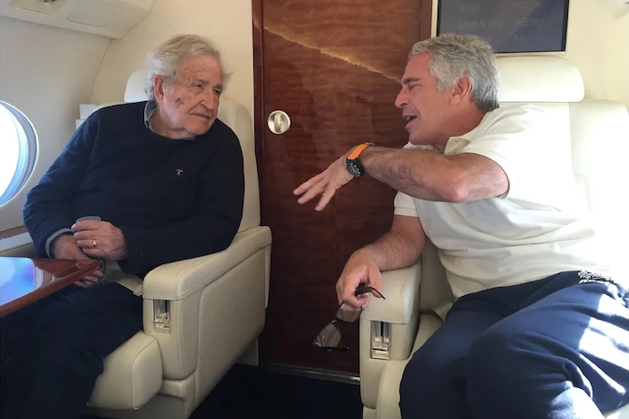 Jeffrey Epstein with Noam Chomsky