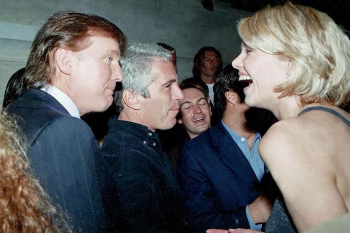 Jeffrey Epstein with Donald Trump