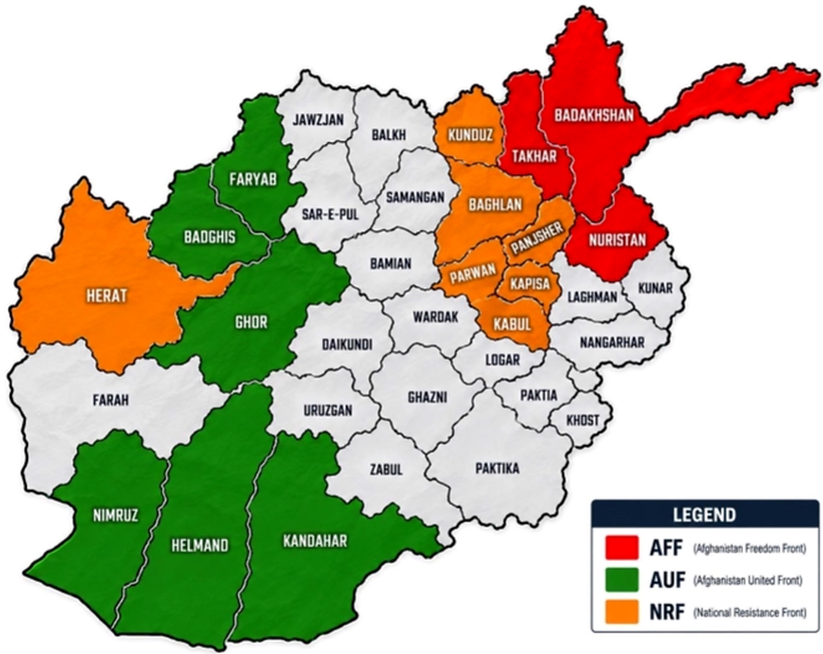 Afghanistan map